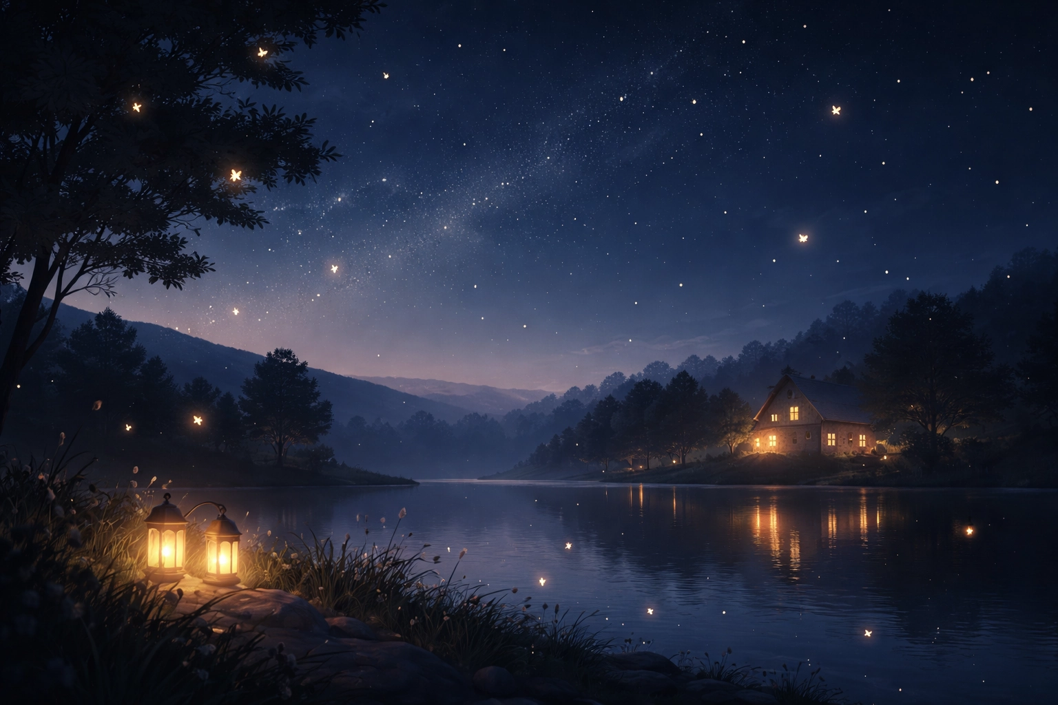 Illustration héro nuit étoilée Yaralys